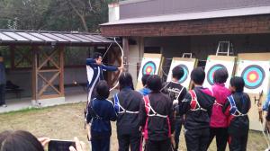 福岡県地域スポーツ活性化事業　アーチェリー教室の開催
