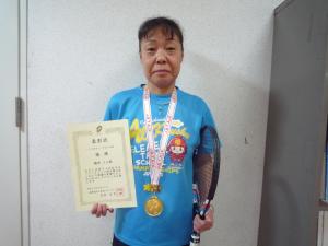 第34回全日本バウンドテニス選手権大会 ミドル女子シングルス鶴原選手優勝