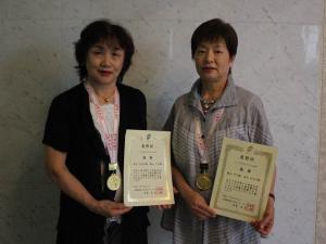 第33回全日本バウンドテニス選手権大会 シニア女子ダブルス脇山・金子ペア優勝